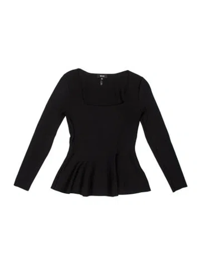 Pre-owned Me+em Square Neckline Midi Length Dress In Black