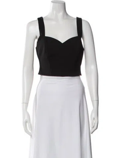 Pre-owned Me+em Square Neckline Sleeveless Crop Top W/ Tags In Blue