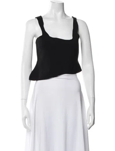 Pre-owned Me+em Square Neckline Sleeveless Crop Top W/ Tags In Red