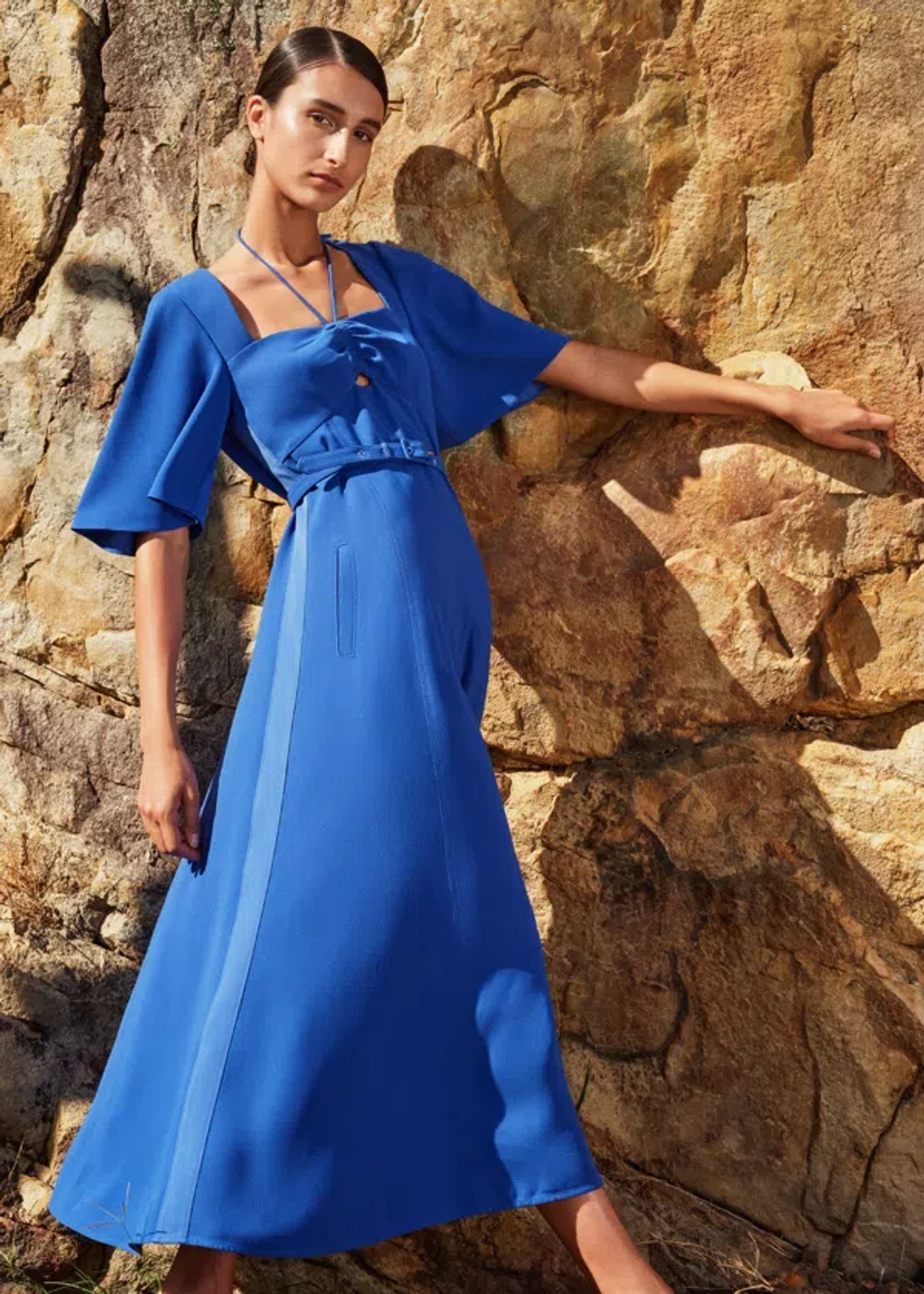 me and em long sleeve dress ME+EM Knit Maxi Dress