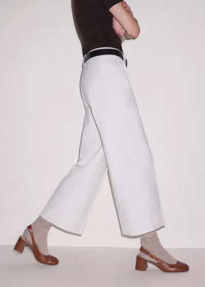 Me+em Straight Crop Pant In White