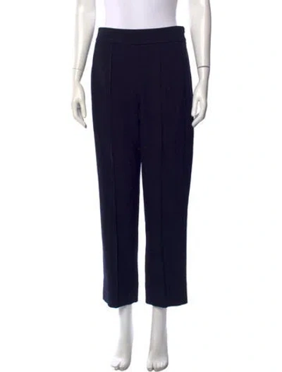 Pre-owned Me+em Straight Leg Pants In Blue/white
