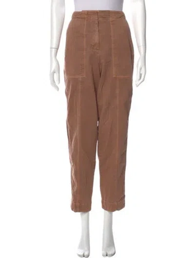 Pre-owned Me+em Straight Leg Pants In Brown