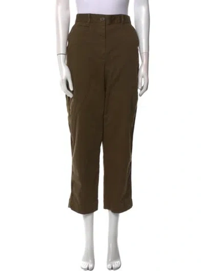 Pre-owned Me+em Straight Leg Pants In Brown