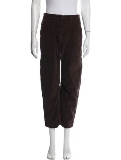 Pre-owned Me+em Straight Leg Pants In Brown