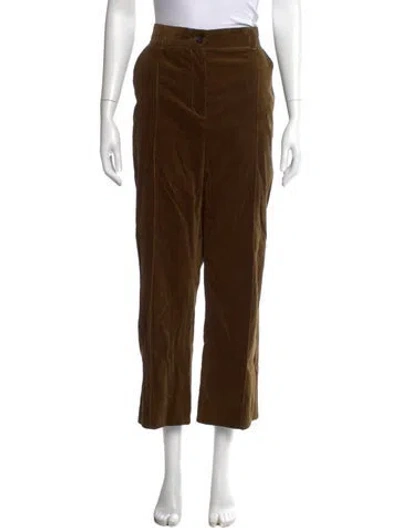 Pre-owned Me+em Straight Leg Pants In Brown