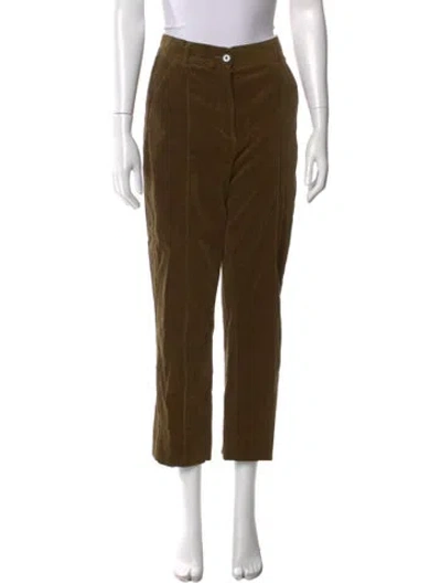 Pre-owned Me+em Straight Leg Pants In Green