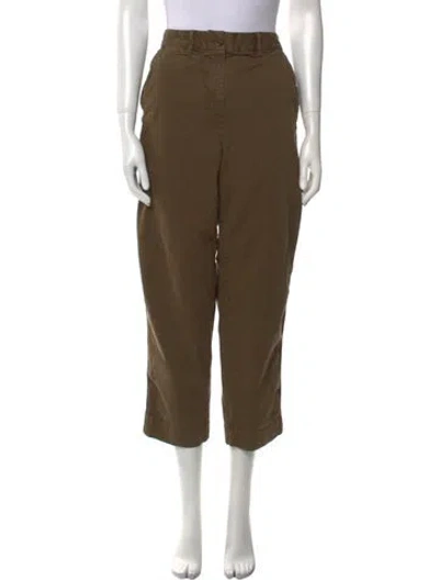 Pre-owned Me+em Straight Leg Pants In Green