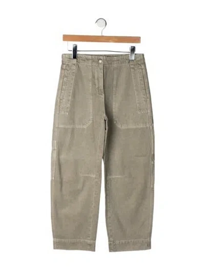 Pre-owned Me+em Straight Leg Pants In Green