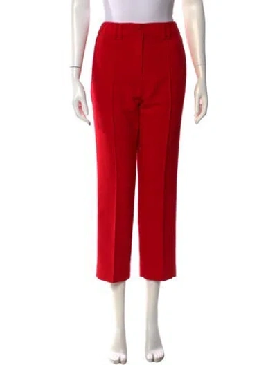 Pre-owned Me+em Straight Leg Pants In Red