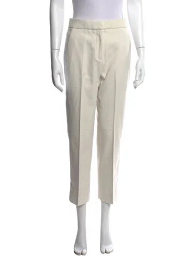 Pre-owned Me+em Straight Leg Pants In White