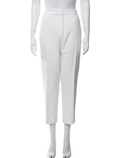Pre-owned Me+em Straight Leg Pants In White