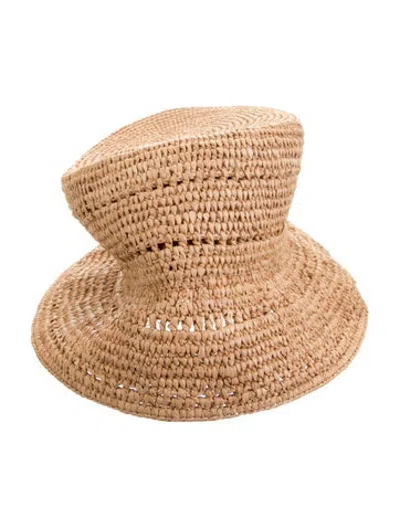 Pre-owned Me+em Straw Bucket Hat In Neutrals