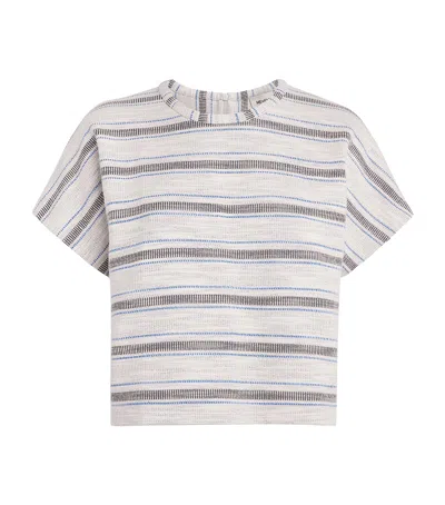 Me+em Stripe T-shirt In Gray
