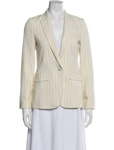 Pre-owned Me+em Striped Blazer In Neutral