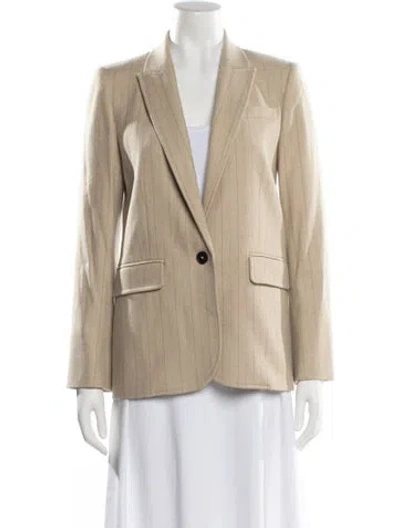Pre-owned Me+em Striped Blazer In Neutral