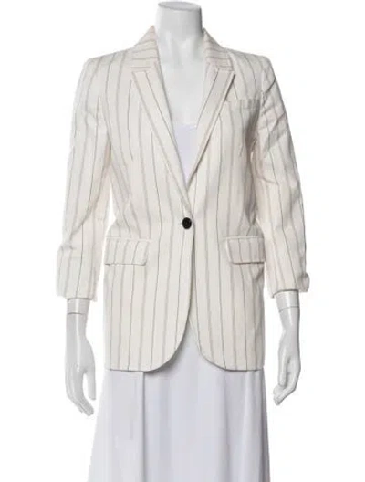 Pre-owned Me+em Striped Blazer In Neutral