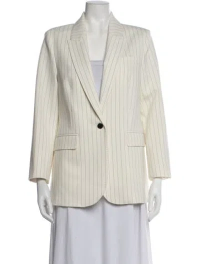 Pre-owned Me+em Striped Blazer In Neutrals
