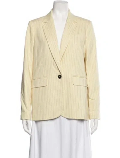 Pre-owned Me+em Striped Blazer In Neutrals