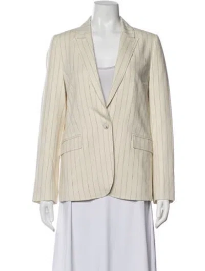 Pre-owned Me+em Striped Blazer In Neutrals
