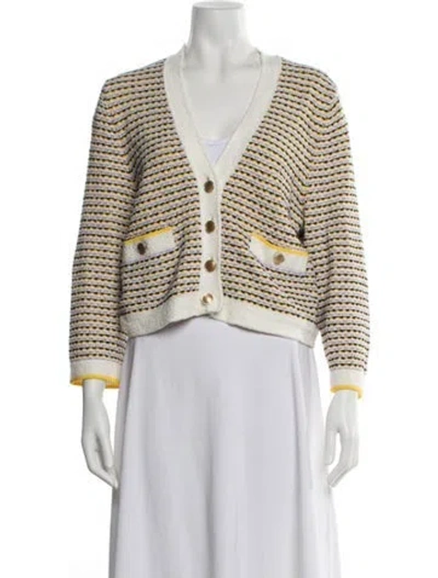 Pre-owned Me+em Striped Blazer In Purple