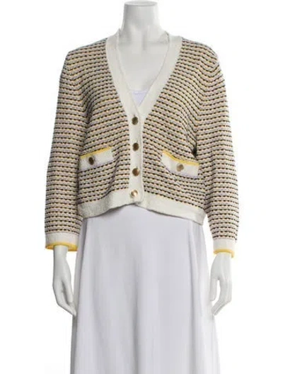 Pre-owned Me+em Striped Blazer In Purple