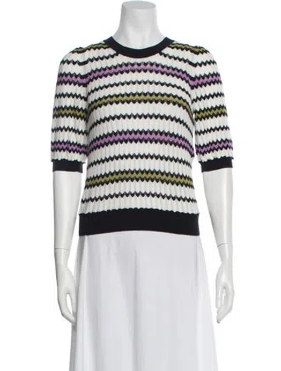 Pre-owned Me+em Striped Crew Neck Sweater In Multi