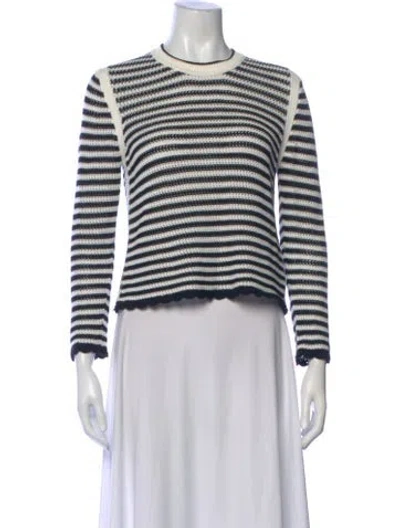 Pre-owned Me+em Striped Crew Neck Sweater In Multi