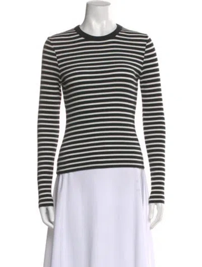 Pre-owned Me+em Striped Crew Neck Top In Multi