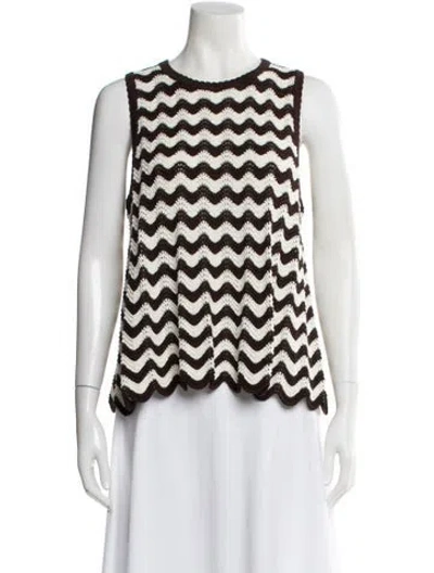 Pre-owned Me+em Striped Crew Neck Top In Multi