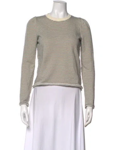 Pre-owned Me+em Striped Crew Neck Top In Multi