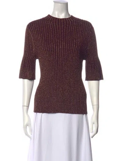 Pre-owned Me+em Striped Crew Neck Top W/ Tags In Multicolor