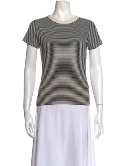 Pre-owned Me+em Striped Crew Neck T-shirt W/ Tags In Multicolor