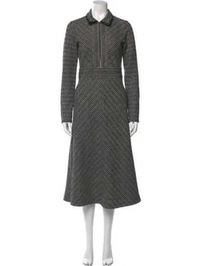 Pre-owned Me+em Striped Midi Length Dress In Multi