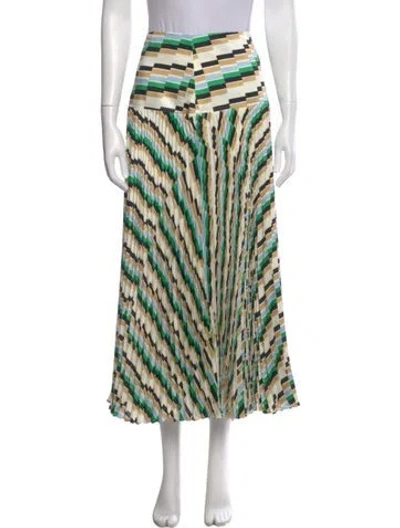 Pre-owned Me+em Striped Midi Length Skirt In Multi