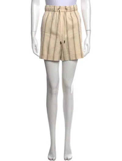 Pre-owned Me+em Striped Mini Shorts In Neutrals