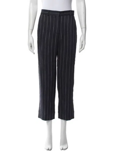 Pre-owned Me+em Striped Straight Leg Pants W/ Tags In Blue