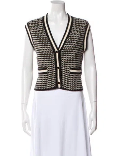 Pre-owned Me+em Striped V-neck Sweater In Multi