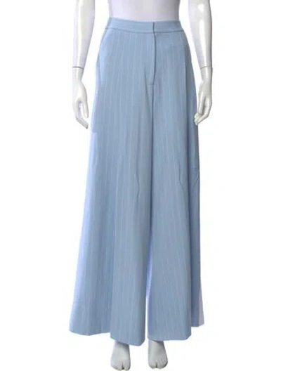 Pre-owned Me+em Striped Wide Leg Pants In Blue