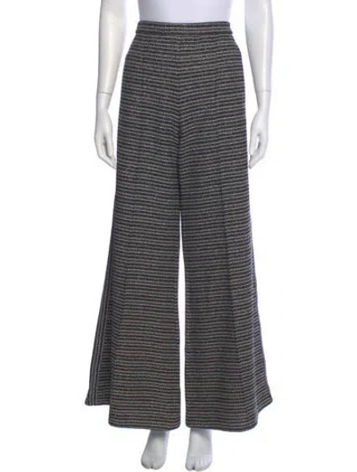 Pre-owned Me+em Striped Wide Leg Pants In Multi