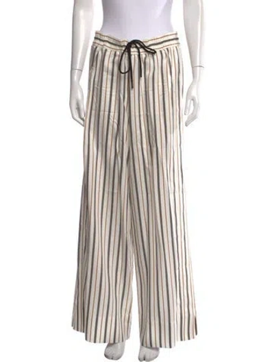 Pre-owned Me+em Striped Wide Leg Pants In Multicolor