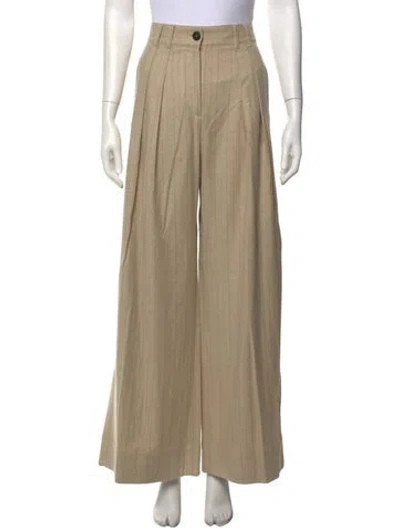Pre-owned Me+em Striped Wide Leg Pants W/ Tags In Neutral