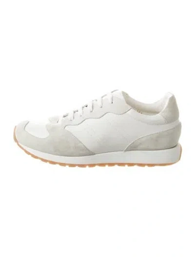 Pre-owned Me+em Suede Athletic Sneakers In White