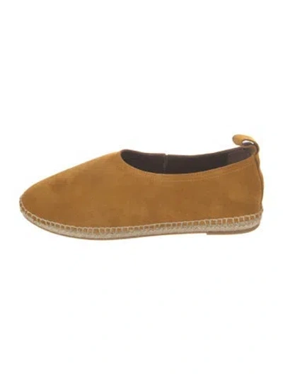 Pre-owned Me+em Suede Espadrilles In Brown