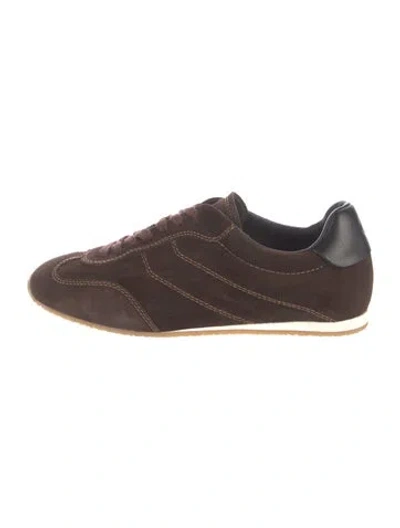 Pre-owned Me+em Suede Sneakers In Brown
