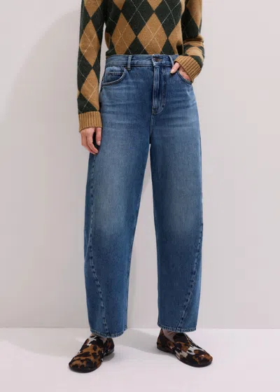 Me+em Super Soft Engineered Tapered Jean Mid Blue Wash