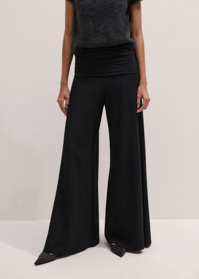 Me+em Super Wide Palazzo Pant Black