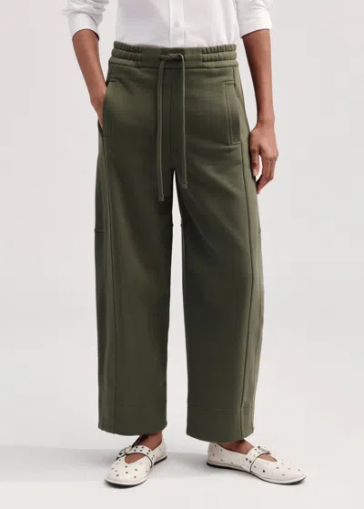 Me+em Sweatshirting Extreme Tapered Jogger In Autumn Olive