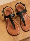 Me+em T-bar Sandal In Black