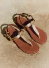 Me+em T-bar Sandal In Gold